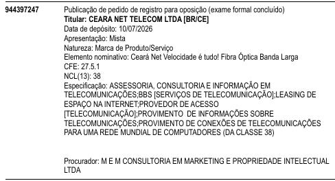 Ceará Net Velocidade é tudo! Fibra Óptica Banda Larga