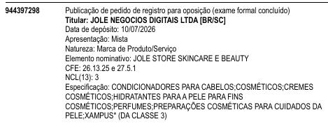 JOLE STORE SKINCARE E BEAUTY