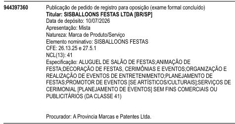 SISBALLOONS FESTAS