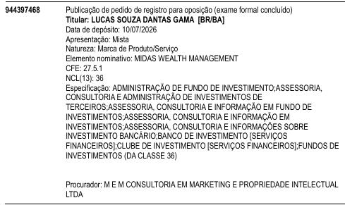 MIDAS WEALTH MANAGEMENT