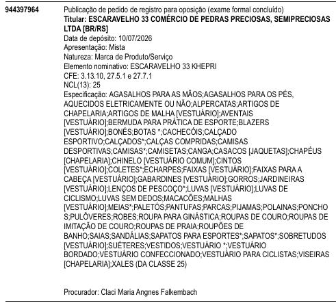 ESCARAVELHO 33 KHEPRI