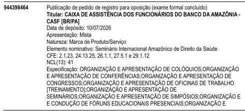 Seminário Internacional Amazônico de Direito da Saúde