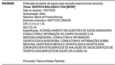 INSTITUTO ORIGON