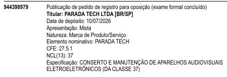 PARADA TECH