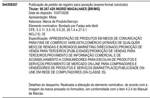Bordado por Fadas arte têxtil