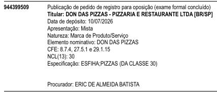 DON DAS PIZZAS