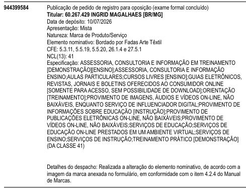 Bordado por Fadas Arte Têxtil