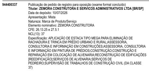 ZEMORA CONSTRUTORA