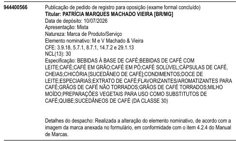 M e V Machado & Vieira
