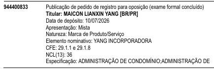 YANG INCORPORADORA