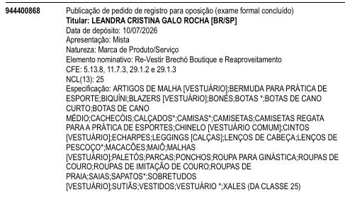 Re-Vestir Brechó Boutique e Reaproveitamento