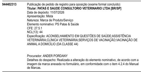 PS Patas & Saúde