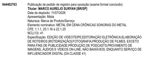 METAL EM CENA CRÔNICAS SONORAS DO METAL