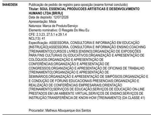 O Resgate Do Meu Eu