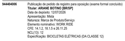 WORK RIDE