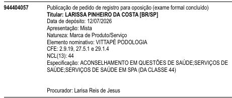 VITTAPÉ PODOLOGIA