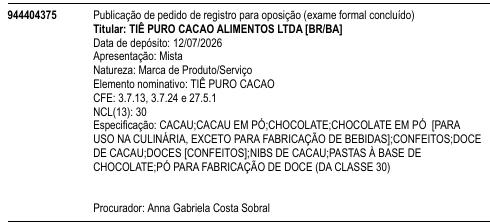 TIÊ PURO CACAO
