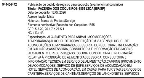 Fazenda dos Coqueiros 1855