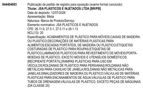 JSA PLASTICOS E INJETADOS