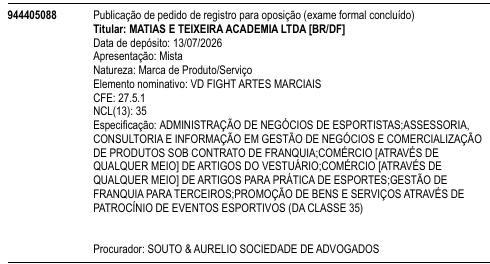 VD FIGHT ARTES MARCIAIS