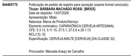 CAPARAÔNICA CERVEJA ARTESANAL