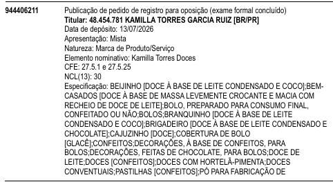 Kamilla Torres Doces