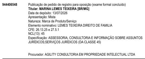 LEMES TEIXEIRA DIREITO DE FAMILIA
