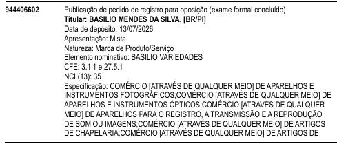 BASILIO VARIEDADES