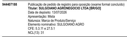 SULGOIANO AGRO