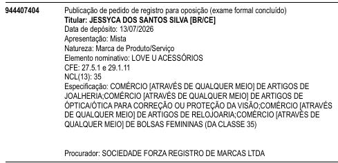 LOVE U ACESSÓRIOS