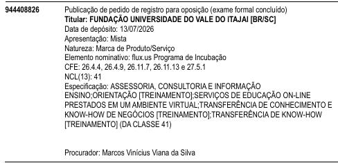 flux.us Programa de Incubação