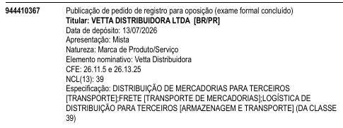 Vetta Distribuidora