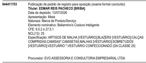 Bellarmino's Costura Inteligente