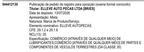 ELLEVE AUTOPECAS