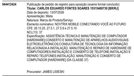 NOVTRIX MOBILE CONECTANDO VOCÊ AO FUTURO