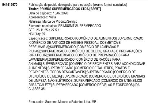 PRIMUSMT SUPERMERCADO