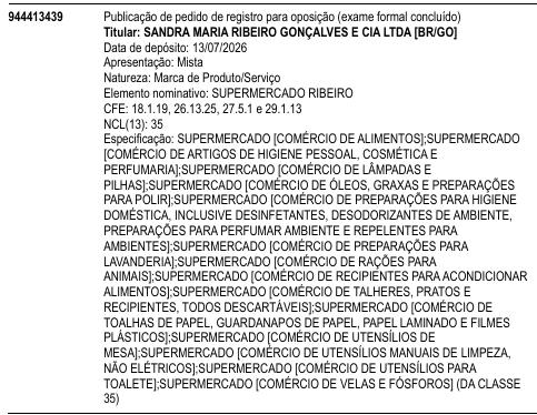 SUPERMERCADO RIBEIRO