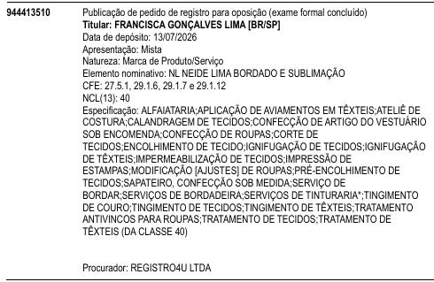 NL NEIDE LIMA BORDADO E SUBLIMAÇÃO