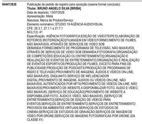 STUDIO 19 AGÊNCIA AUDIOVISUAL