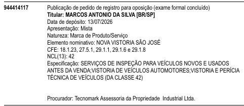 NOVA VISTORIA SÃO JOSÉ