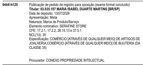 SERAFINE STORE