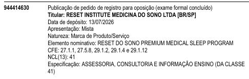 RESET DO SONO PREMIUM MEDICAL SLEEP PROGRAM