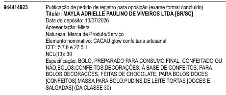CACAU glow confeitaria artesanal
