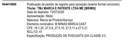 M MINAS MARCA CAST