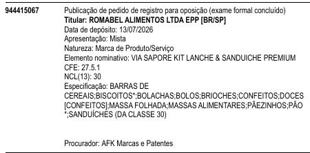 VIA SAPORE KIT LANCHE & SANDUICHE PREMIUM