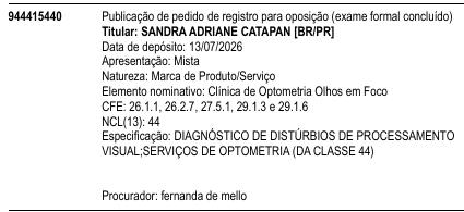 Clínica de Optometria Olhos em Foco