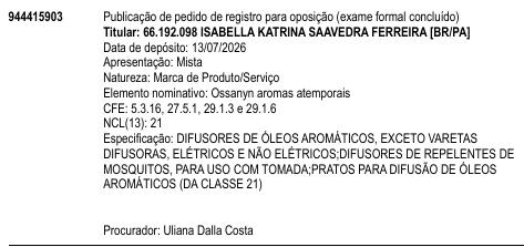 Ossanyn aromas atemporais