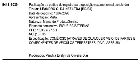 FIGUEIRA BATERIAS