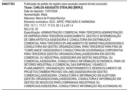 GCS - ARTE, PRECISÃO E HARMONIA