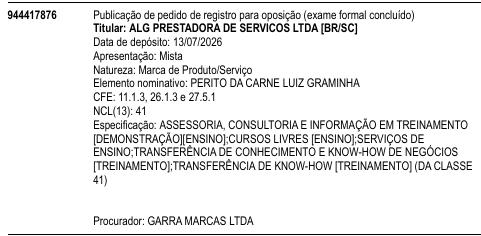 PERITO DA CARNE LUIZ GRAMINHA
